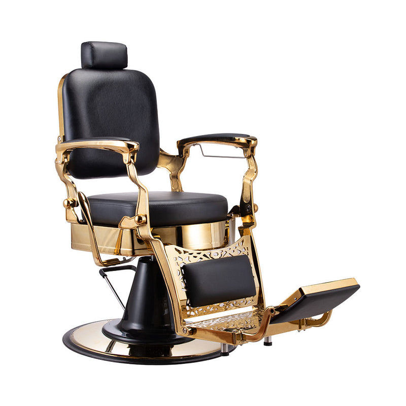 Karma Noosa Barber Chair 04040103 - Black & Gold-zoom-