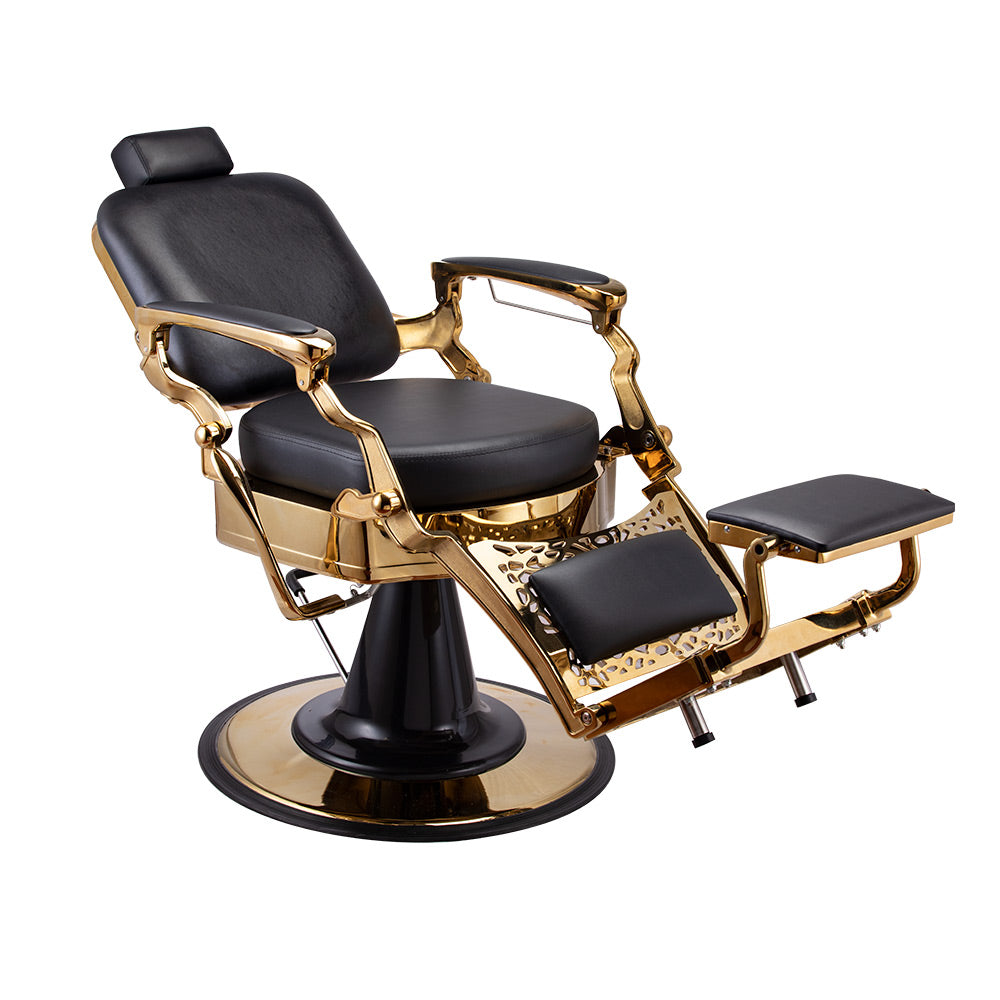 Karma Noosa Barber Chair - Black & Gold-zoom-3