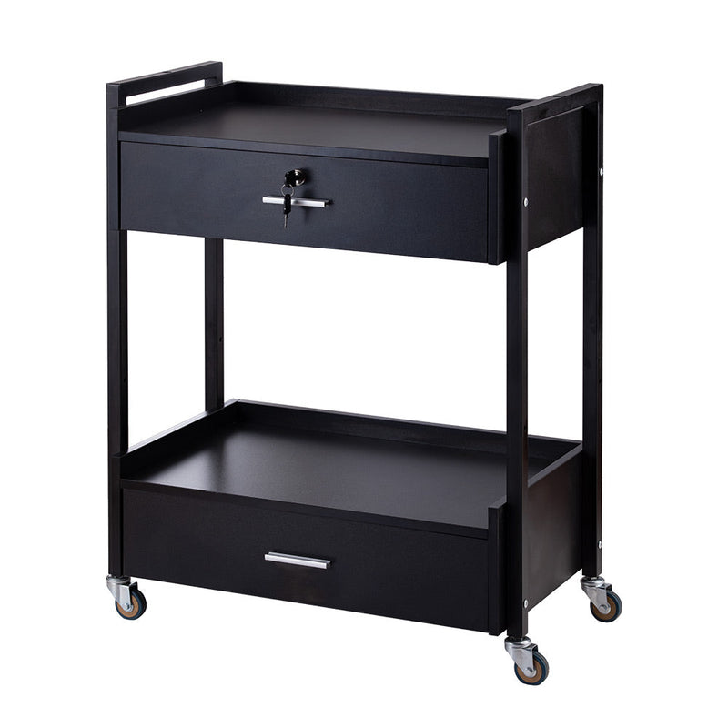 Karma Bakewell 2 Beauty Trolley 2 Draw 08030101 - Black-zoom-