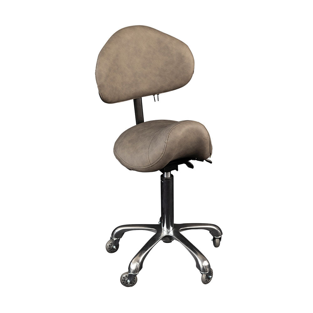 Karma Cradle Mountain Salon Stool with Back No.13 Grey 07071301 Salon Stools Karma