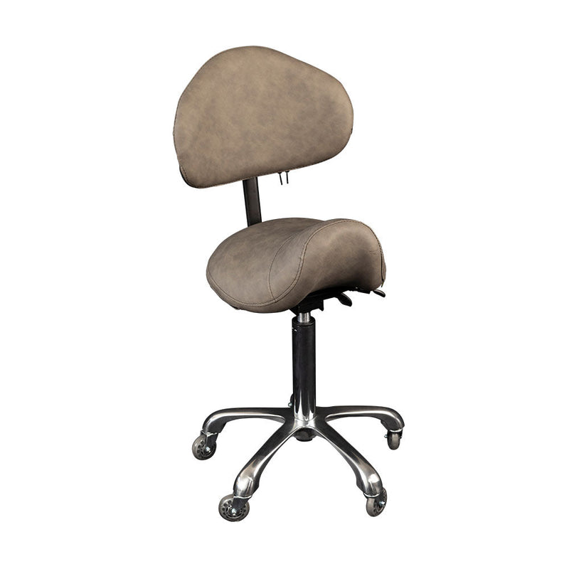 Karma Cradle Mountain Salon Stool with Back No.13 Grey 07071301-zoom-