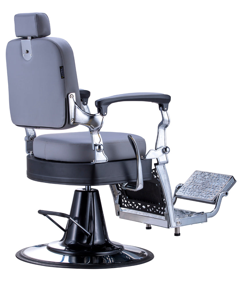 Karma Noosa Barber Chair - Grey & Black-3