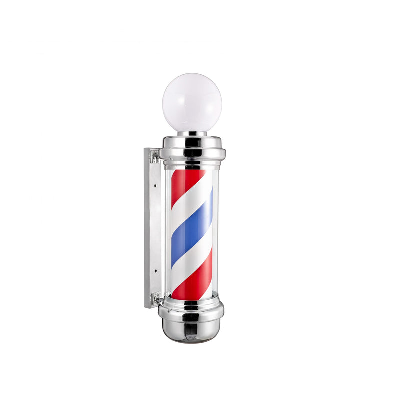 Karma Barber Pole #4 Chrome With Top Light 1102D-zoom-
