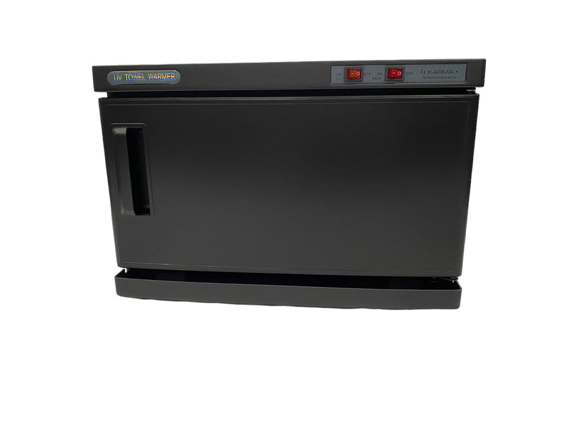 Karma UV Salon Single Door Hot Towel Warmer Black 18L 01010118-zoom-