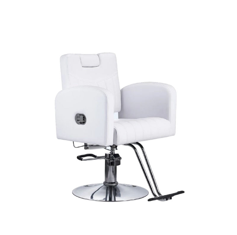 Karma Batlow Reclining Salon/ Barber/ Beauty Chair 02060402 - White-zoom-