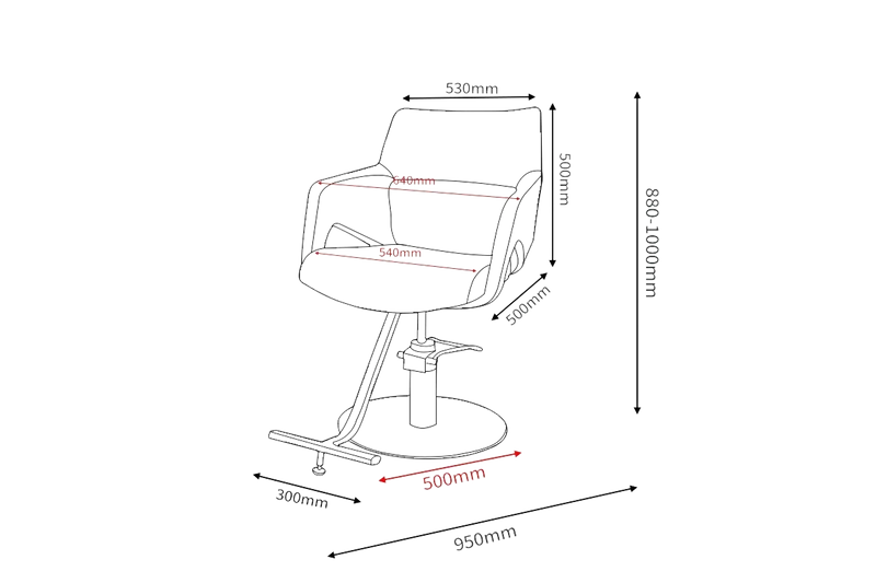 Karma Cessnock Salon Chair Black/Black 02170101-zoom-