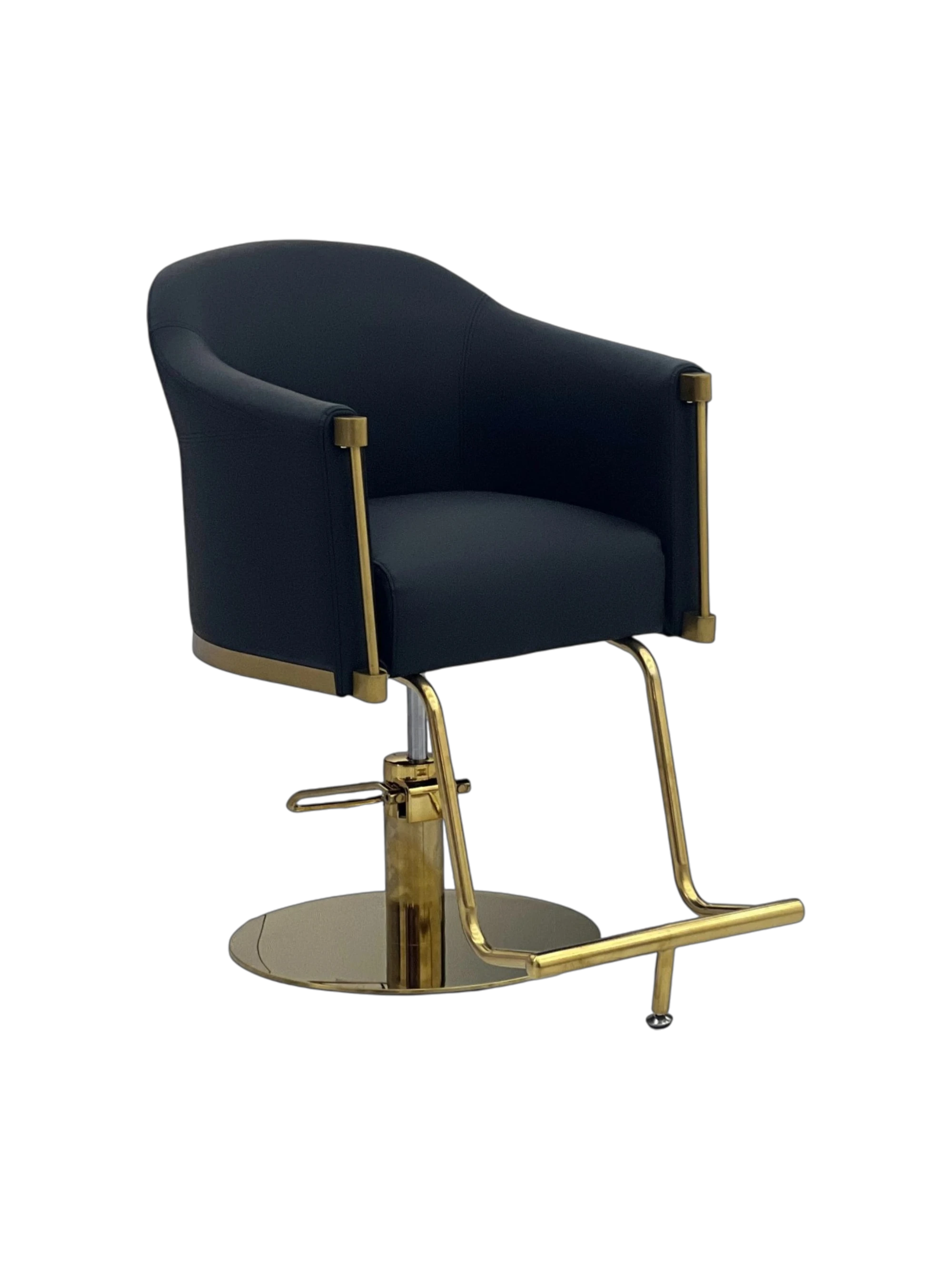 Karma Eden Salon Chair Black with Gold Base 02180103