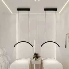 Karma LED 28" Ceiling Mounted Lamp Black 010901 Ring Lights & Moon Lights Karma