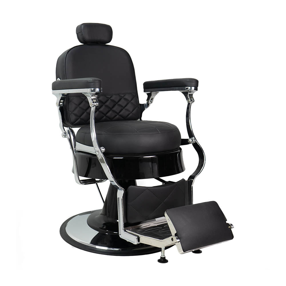 Karma Ascot Barber Chair Black/Black/Chrome 04110113 Barber Chair Karma