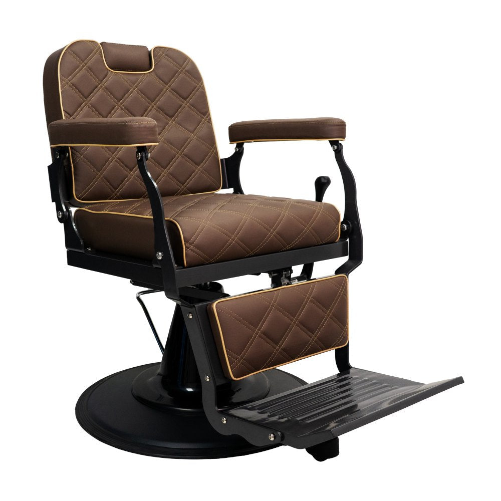 Karma Barber Chair Paddington Brown & Black 04101601 Barber Chair Karma