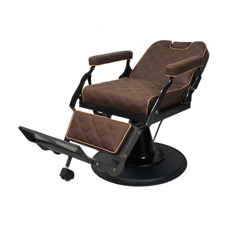 Karma Barber Chair Paddington Brown & Black-zoom-