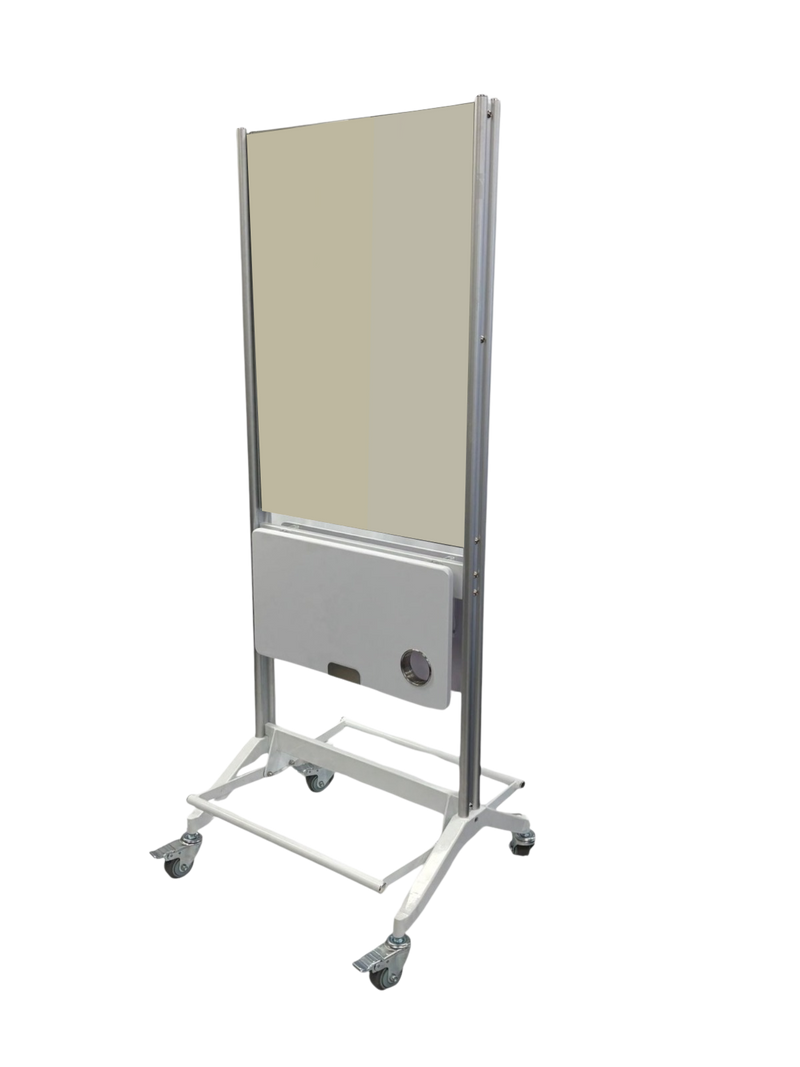 Karma Broome Double Sided Mobile Workstation with Mirror White 060904-zoom-