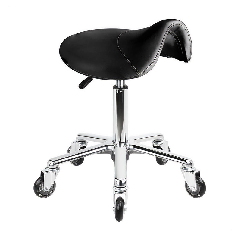 Karma Evandale Salon Saddle Stool Black 07040102-zoom-