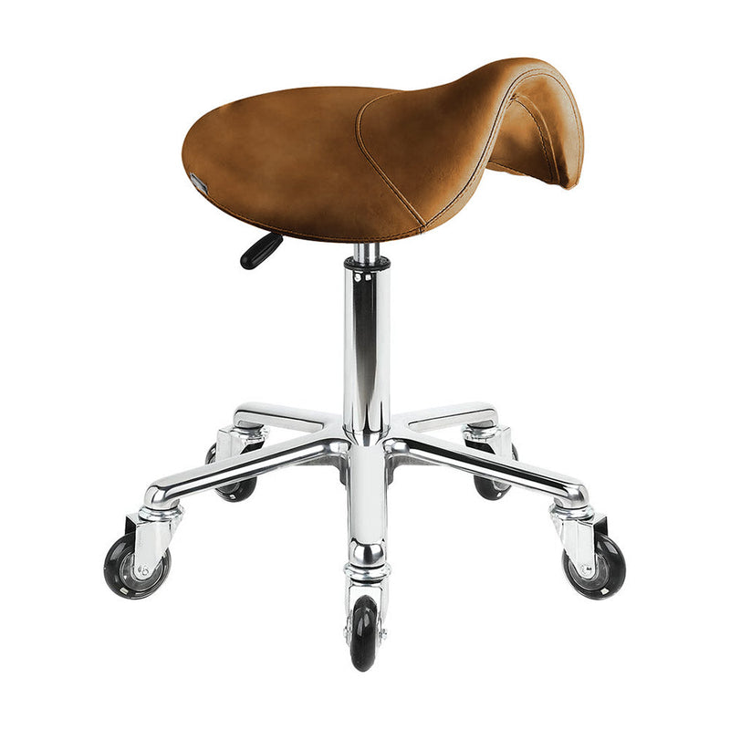 Karma Evandale Salon Saddle Stool Tan No.05 07040502-zoom-