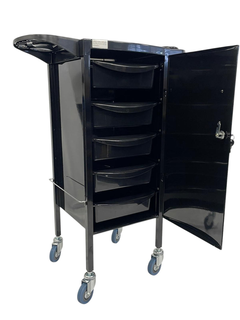 Karma Florina 6 Tier Lockable Metal Hair Salon Trolley 080701 - Fully Assembled-zoom-