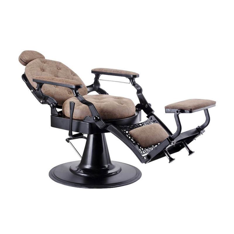 Karma Gold Coast Barber Chair - Black & Tan-zoom-