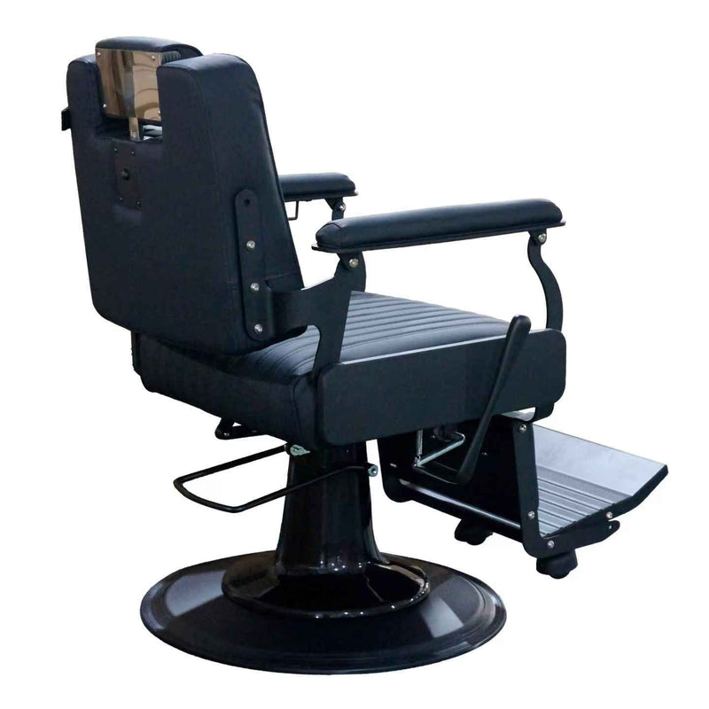 Karma Hawthorn Barber Chair Black & Black-zoom-