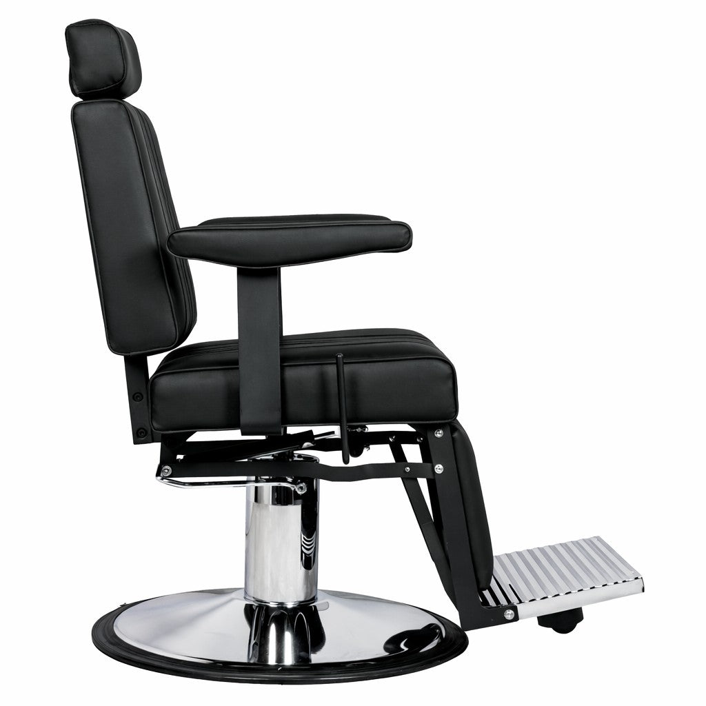 Karma Nerang Barber Chair Black & Chrome-zoom-3