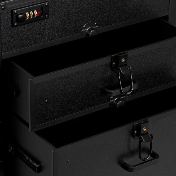 Karma Professional Portable Hard Case Salon Trolley Lockable with Drawers-6