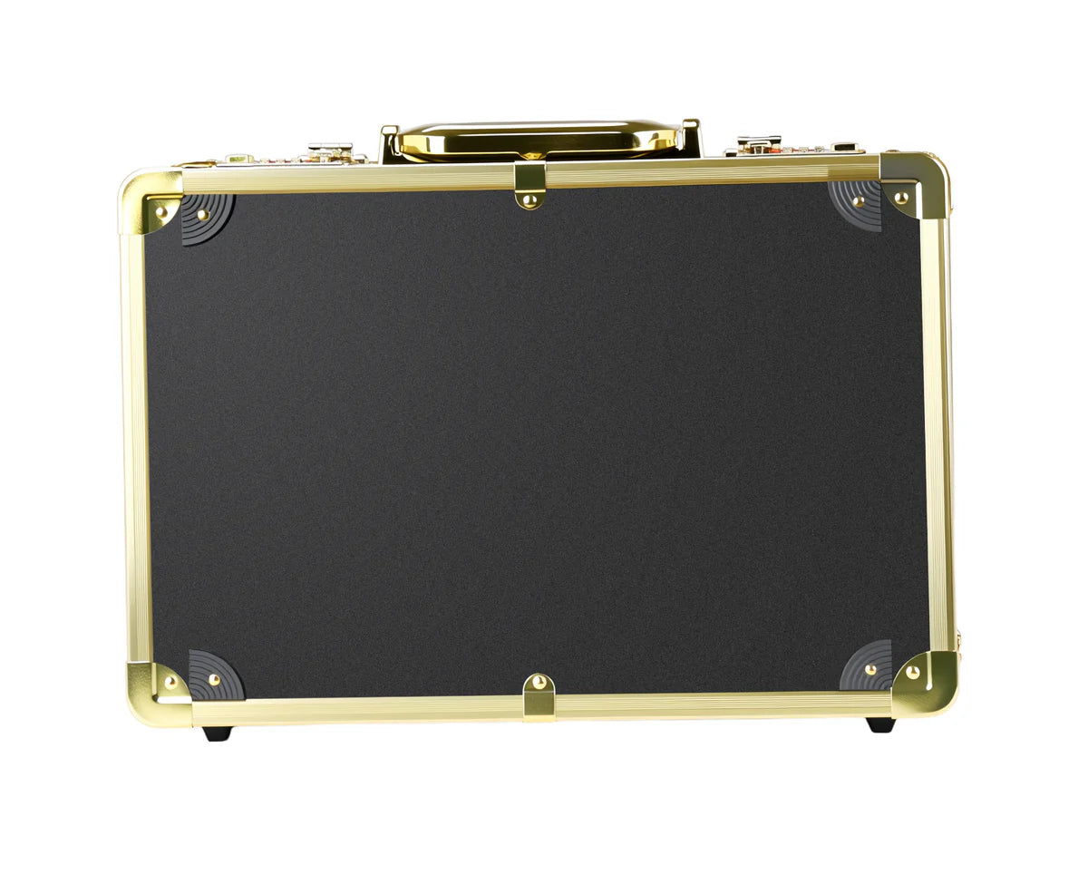 Karma Professional Portable Salon Hard Case Black with Gold Trim-6