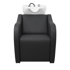 Karma Shampoo Unit Mosman with Shiatsu Massage Black with White Deep Basin 0318012204 Shampoo Units Karma
