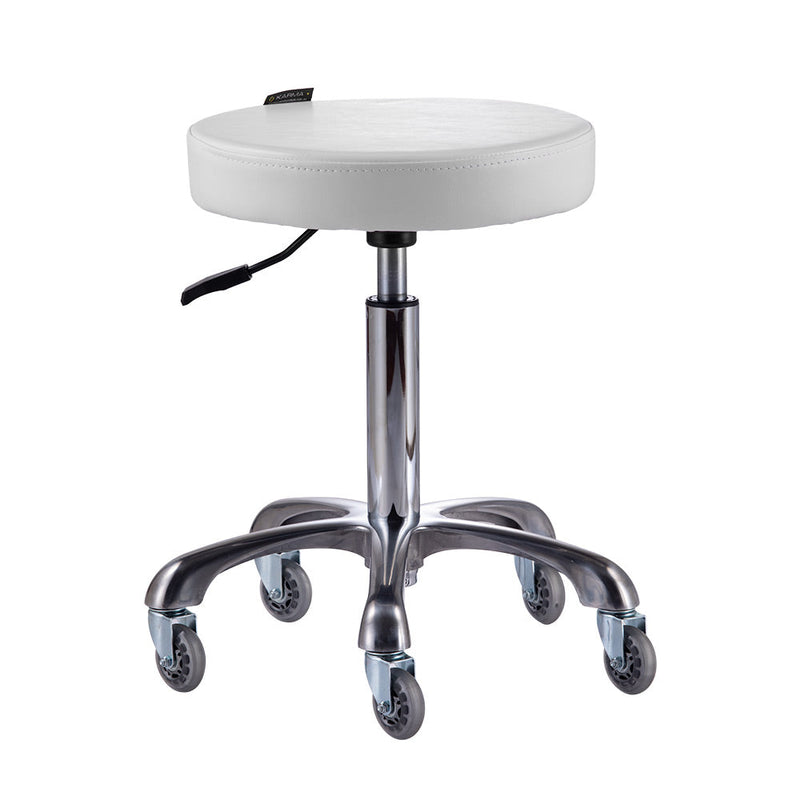 Karma St Helens Salon and Spa Cutting Stool White 07010402-zoom-