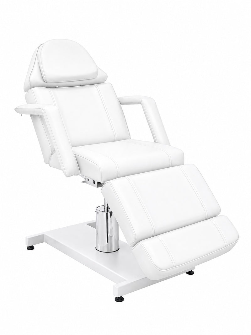 Karma Wellington Beauty or Tattoo Hydraulic Bed 360 Degree Swivel 09090410 - White-zoom-