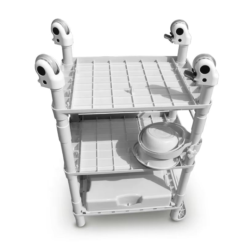 Karma Wilton 3 Tier Beauty & Medical Trolley Small 080904ST Salon Trolleys Karma