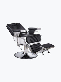 Black and Chrome Barber Chair
Retro style chair with chrome accents and black leather