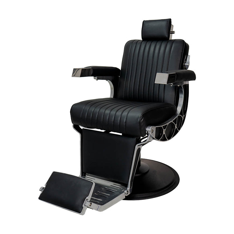 Karma Chandler Barber Chair Black & Chrome 04120101-zoom-