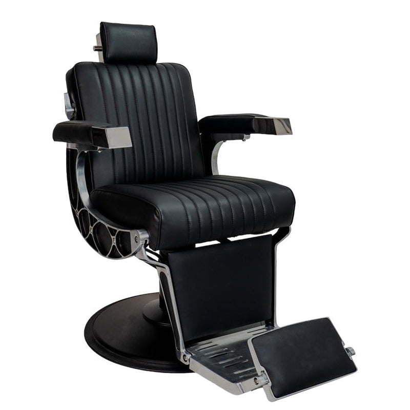 Karma Chandler Barber Chair Black & Chrome 04120101-zoom-