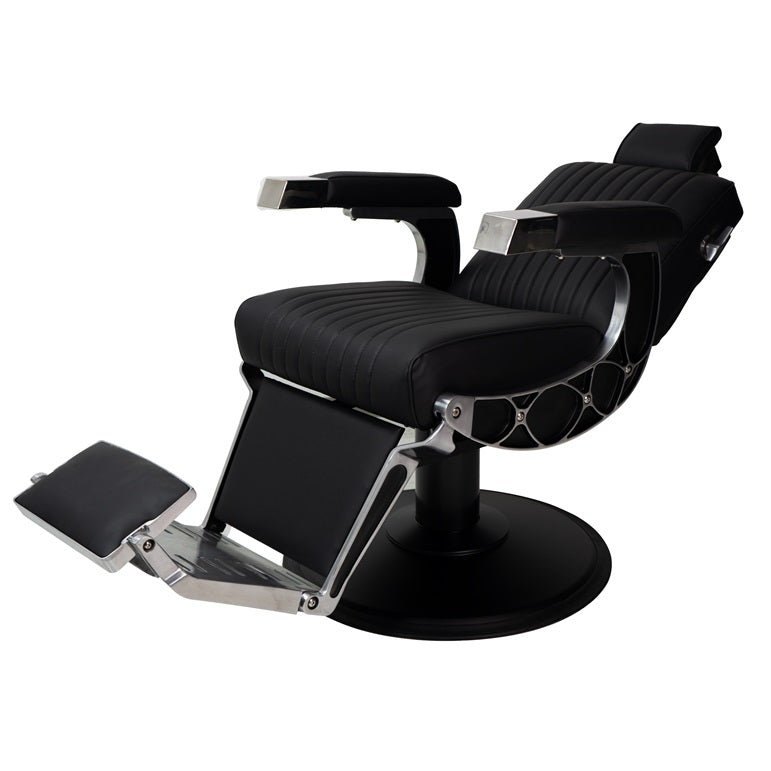 Karma Chandler Barber Chair Black & Chrome 04120101-zoom-