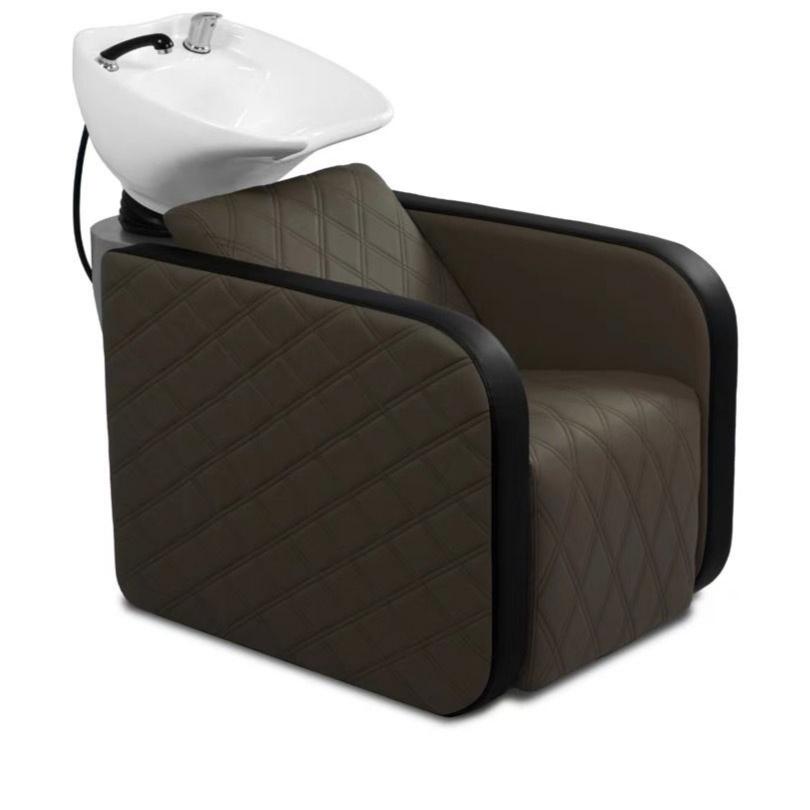 Karma Complete Shampoo Unit Clunes Electric Brown with Pattern & Black Deep Basin 0316012201EP Shampoo Units Karma