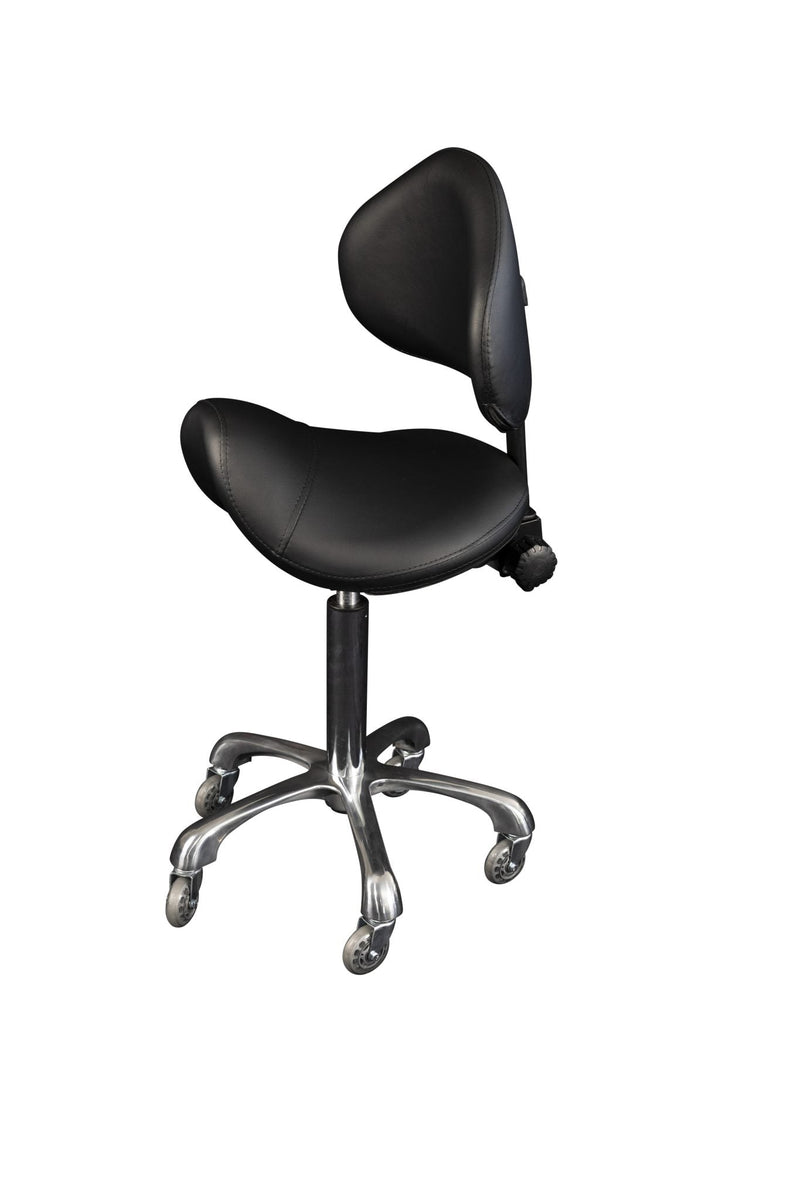 Karma Cradle Mountain Salon Stool with Back Black 07070102-zoom-