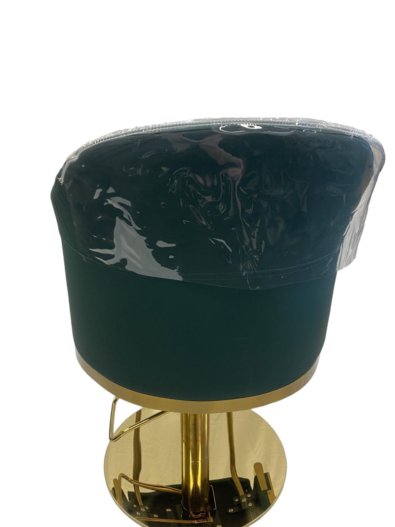 Karma Eden Salon Chair Emerald Green with Gold Base 02182303-zoom-
