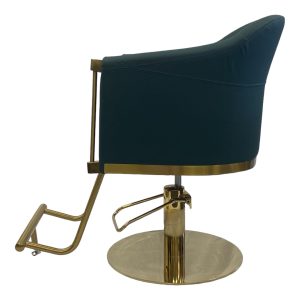 Karma Eden Salon Chair Emerald Green with Gold Base 02182303-zoom-