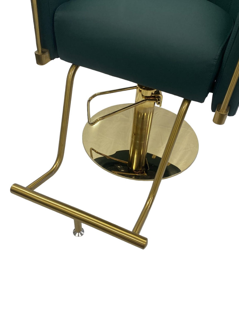 Karma Eden Salon Chair Emerald Green with Gold Base 02182303-zoom-