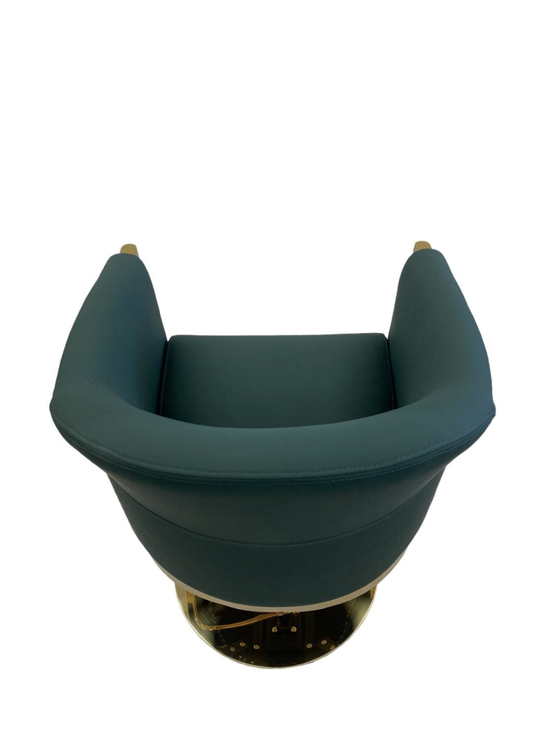 Karma Eden Salon Chair Emerald Green with Gold Base 02182303-zoom-