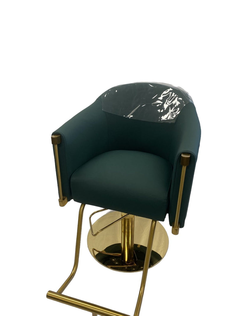 Karma Eden Salon Chair Emerald Green with Gold Base 02182303-zoom-