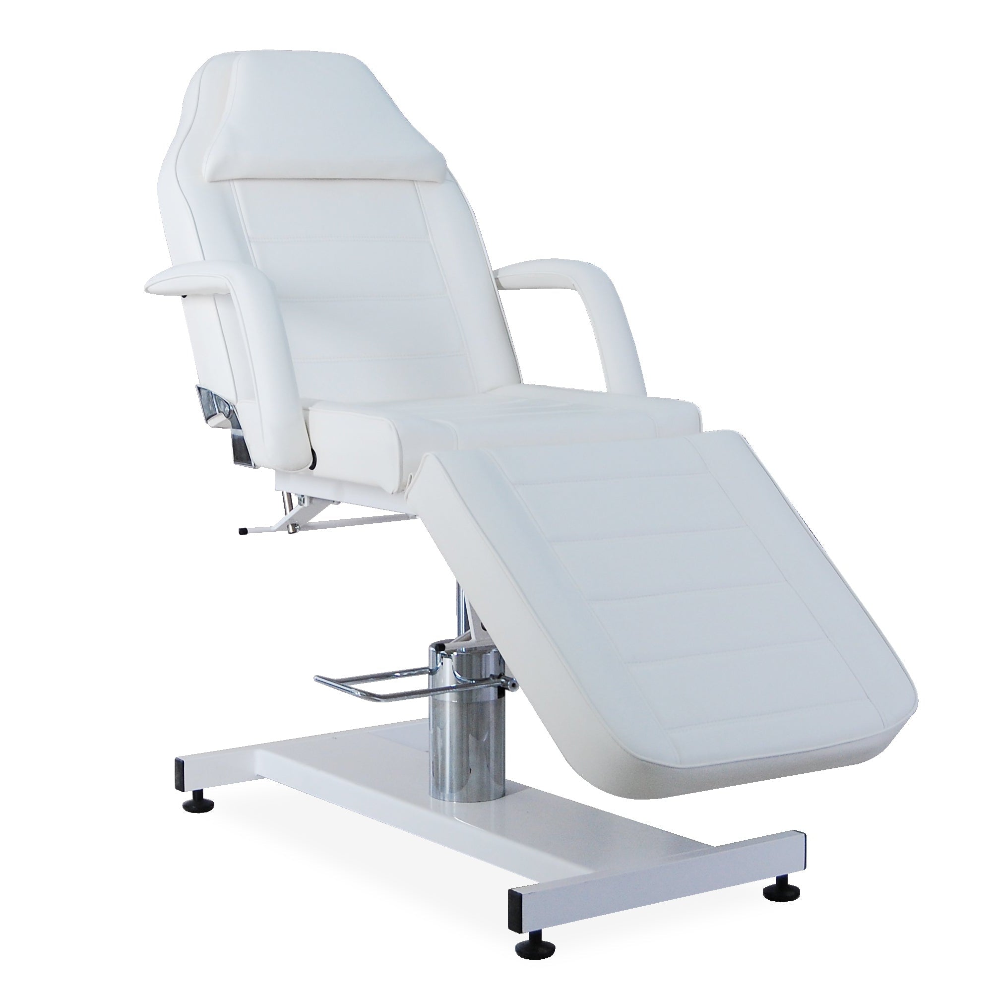 Karma Wellington Beauty or Tattoo Hydraulic Bed 360 Degree Swivel 09090410 - White Beauty Beds Karma