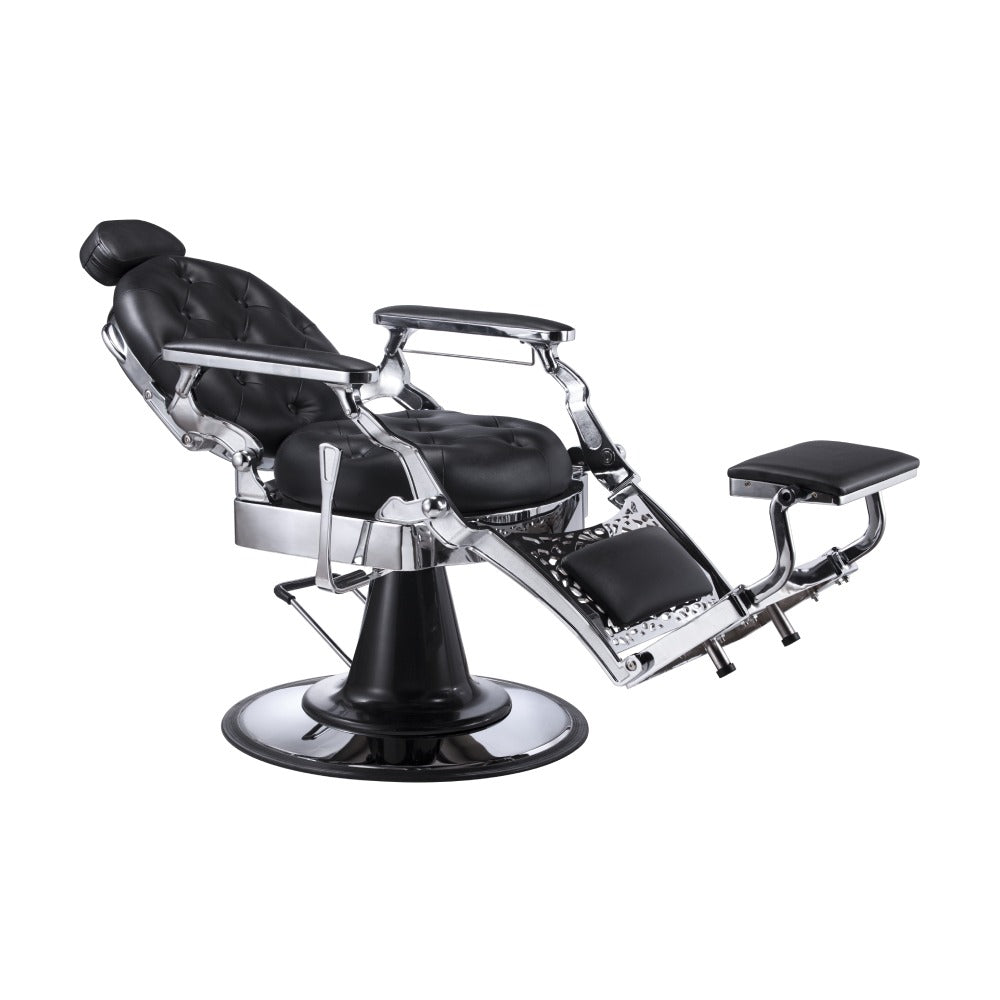 Karma Gold Coast Barber Chair - Black & Chrome-zoom-2