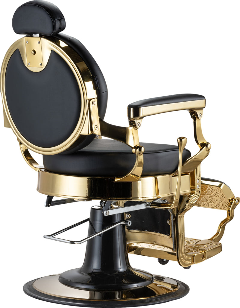 Karma Mackay Barber Chair Black & Gold-zoom-