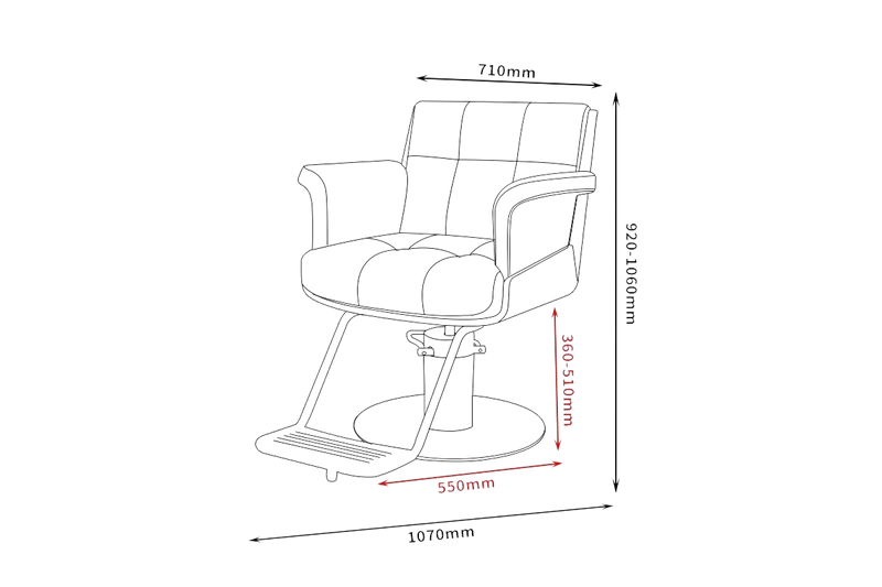 Karma Nowra Salon Chair Grey/Chrome 02121902-zoom-