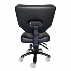 Karma Stanley Adjustable Stool with Back Black 07070102 Salon Stools Karma