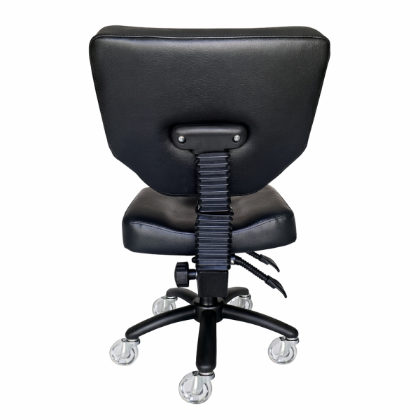Karma Stanley Adjustable Stool with Back Black 07070102 Salon Stools Karma