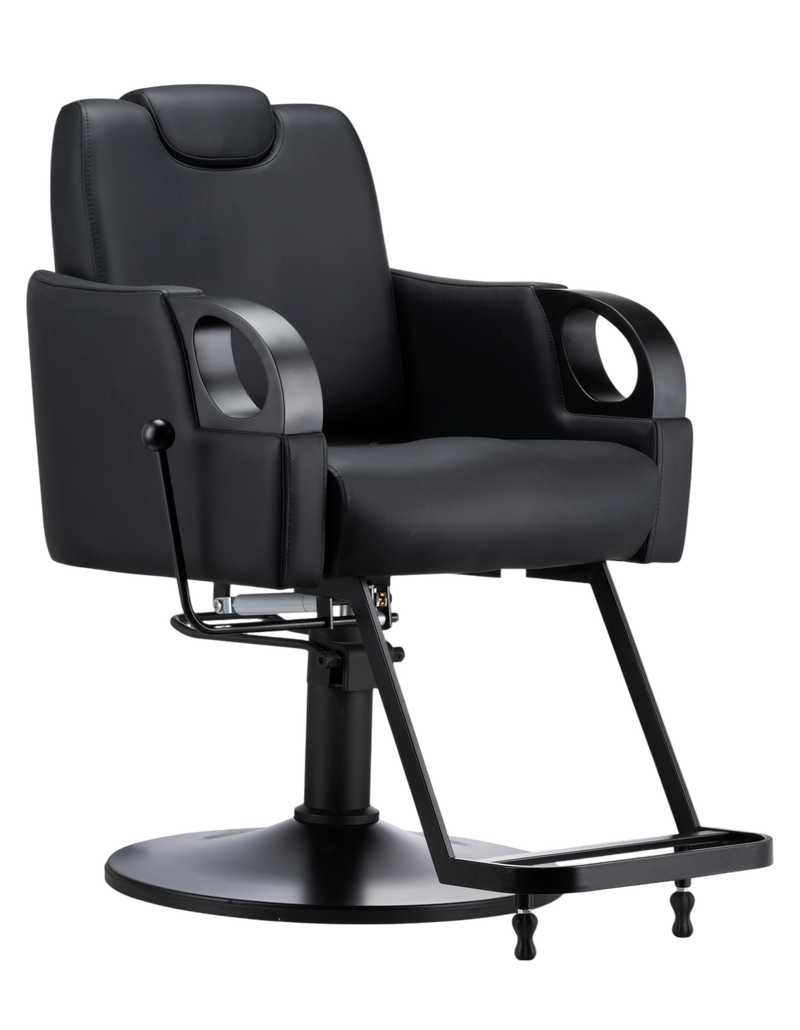 Karma Tumut Reclining Salon/ Barber/ Beauty Chair 02230101 - Black-zoom-