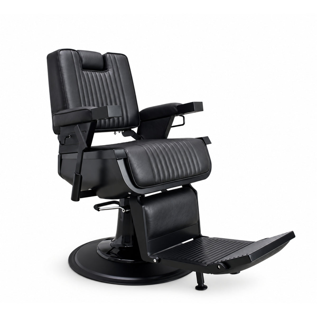 Karma Brisbane Barber Chair - Black & Black-zoom-1