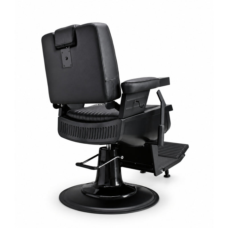 Karma Brisbane Barber Chair - Black & Black-zoom-