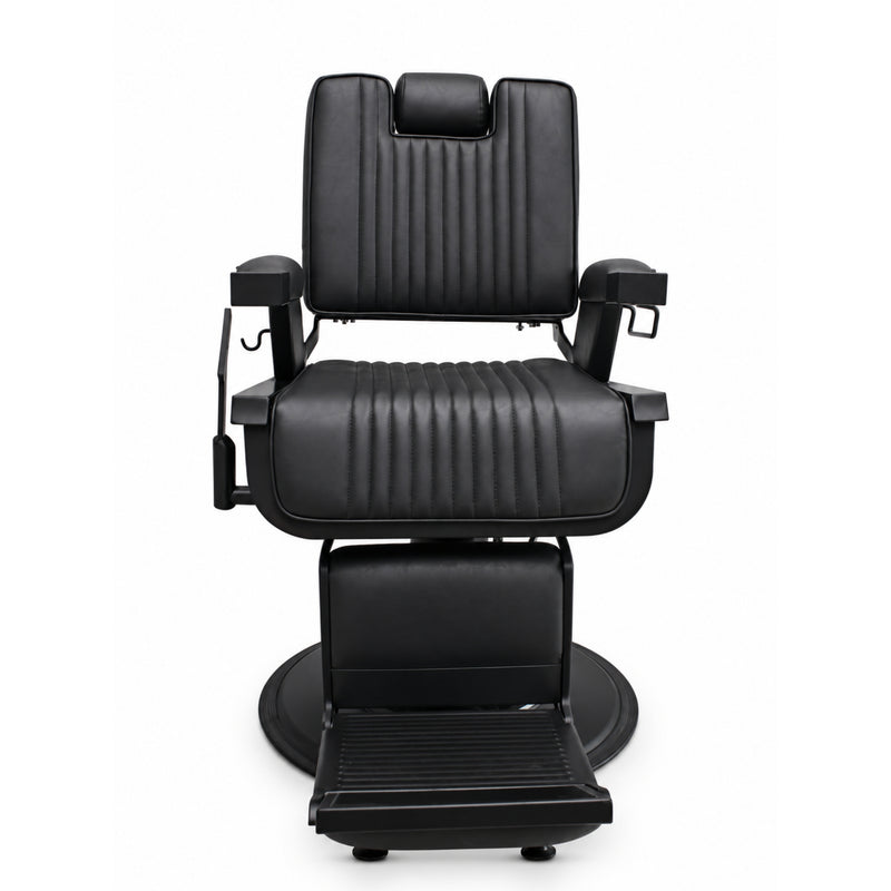 Karma Brisbane Barber Chair - Black & Black-zoom-