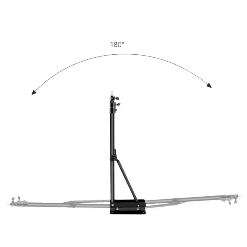 Karma Ceiling or Wall Mount for LED Ring Lights Black-zoom-